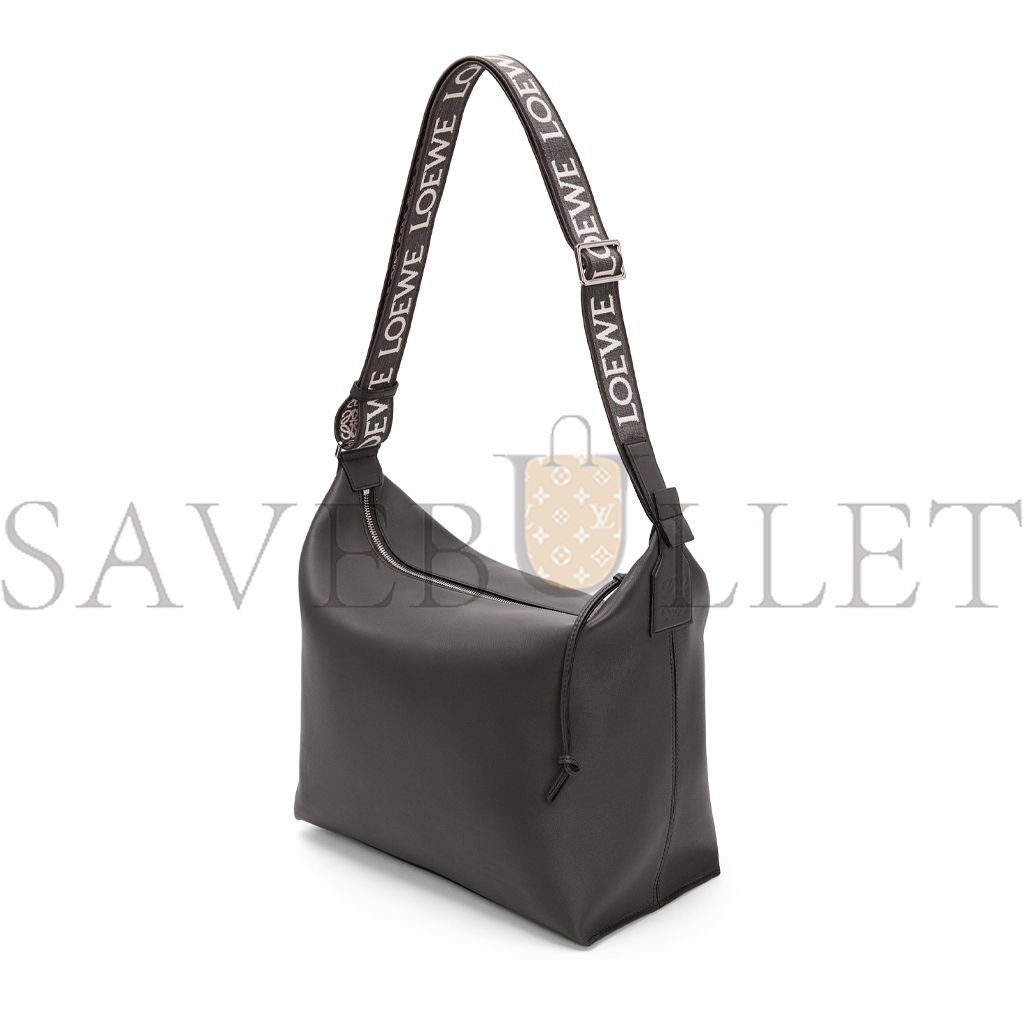 l*ew* cubi crossbody bag in S*pple smooth calfskin and jacquard (44*30*18cm)