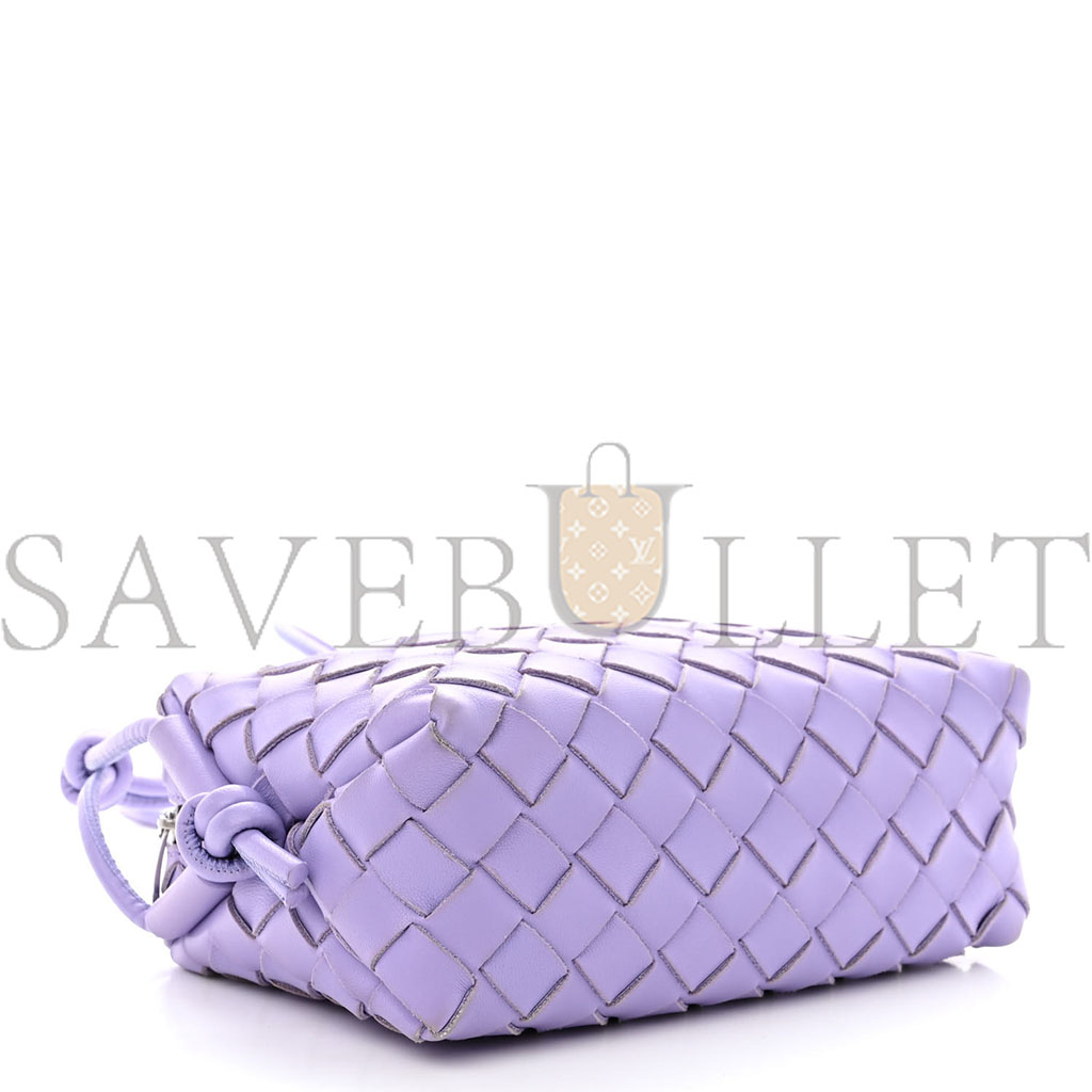 bo*te*ga Ve*ne*ta nappa intrecciato mini loop camera bag wisteria (18*11*8cm)