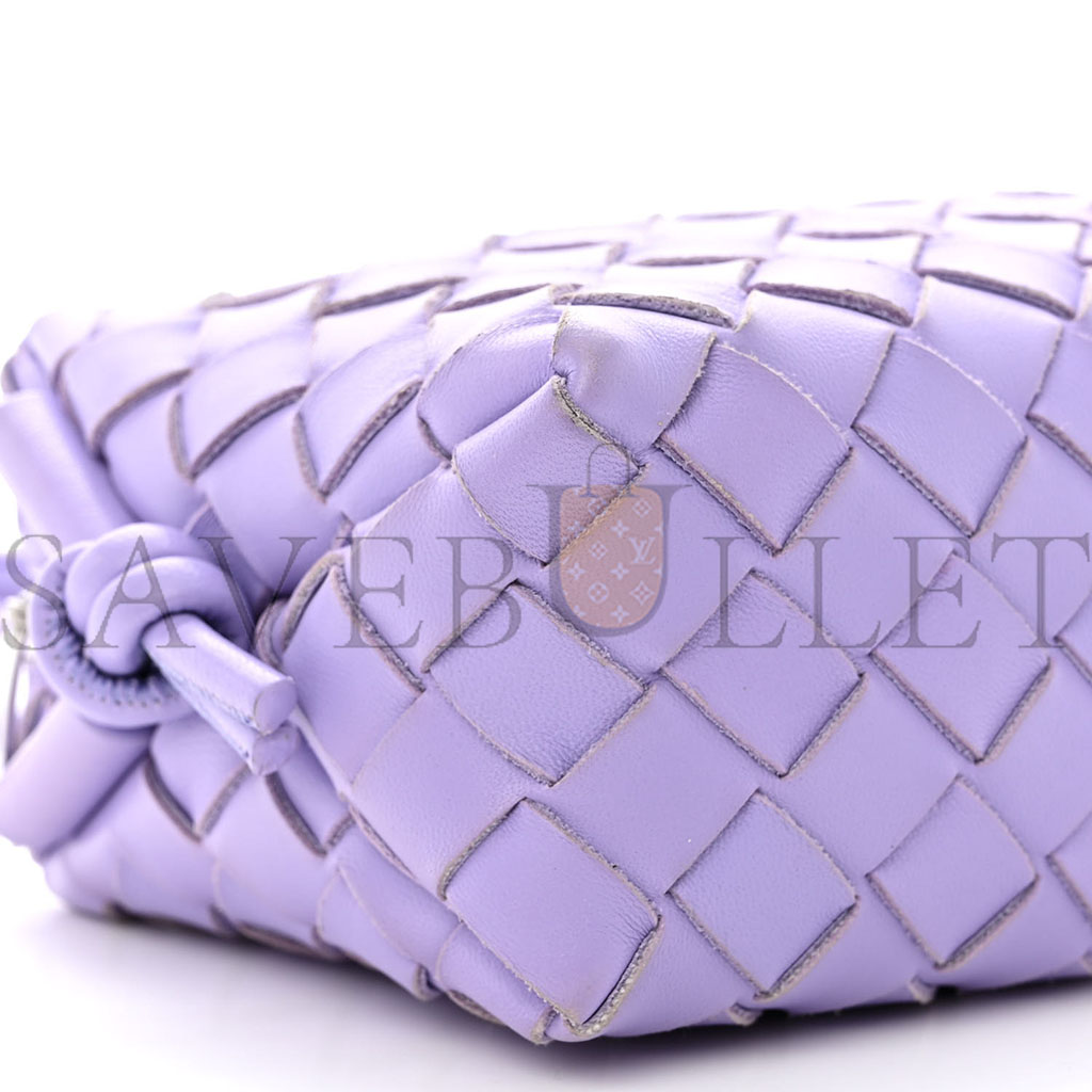 bo*te*ga Ve*ne*ta nappa intrecciato mini loop camera bag wisteria (18*11*8cm)