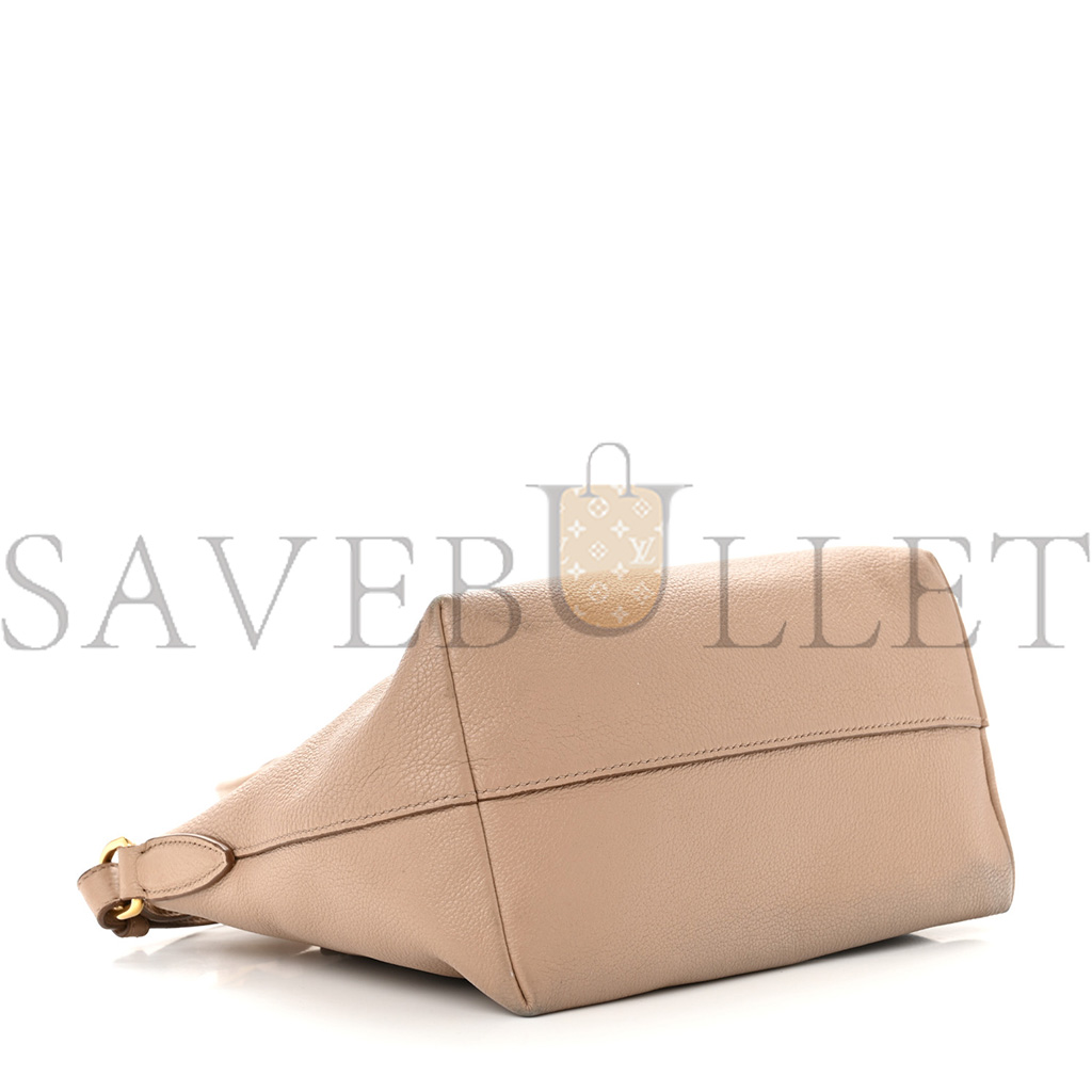 Pra*a vitello daino mini shopping tote cammeo (23*19*13cm)