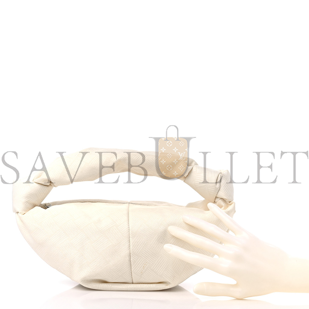 bo*te*ga Ve*ne*ta jacquard mini double knot bag ivory (28*10cm)