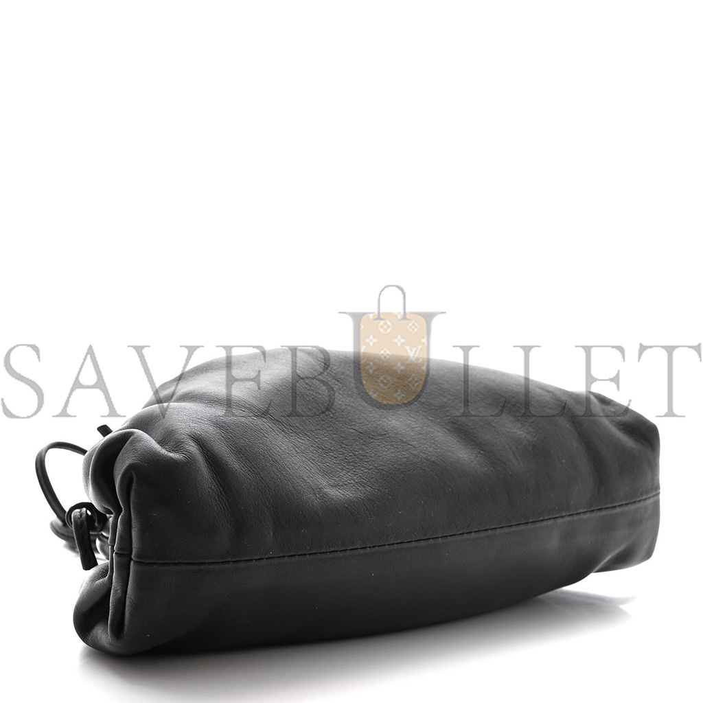 bo*te*ga Ve*ne*ta butter calfskin the mini pouch black (22*12*5cm)