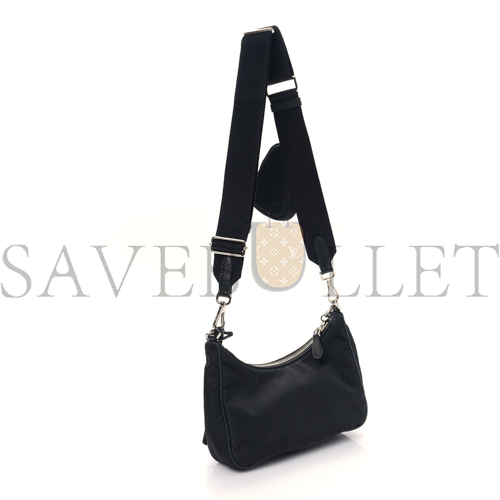 Pra*a nylon re-edition 2005 shoulder bag black (22*18*6cm)