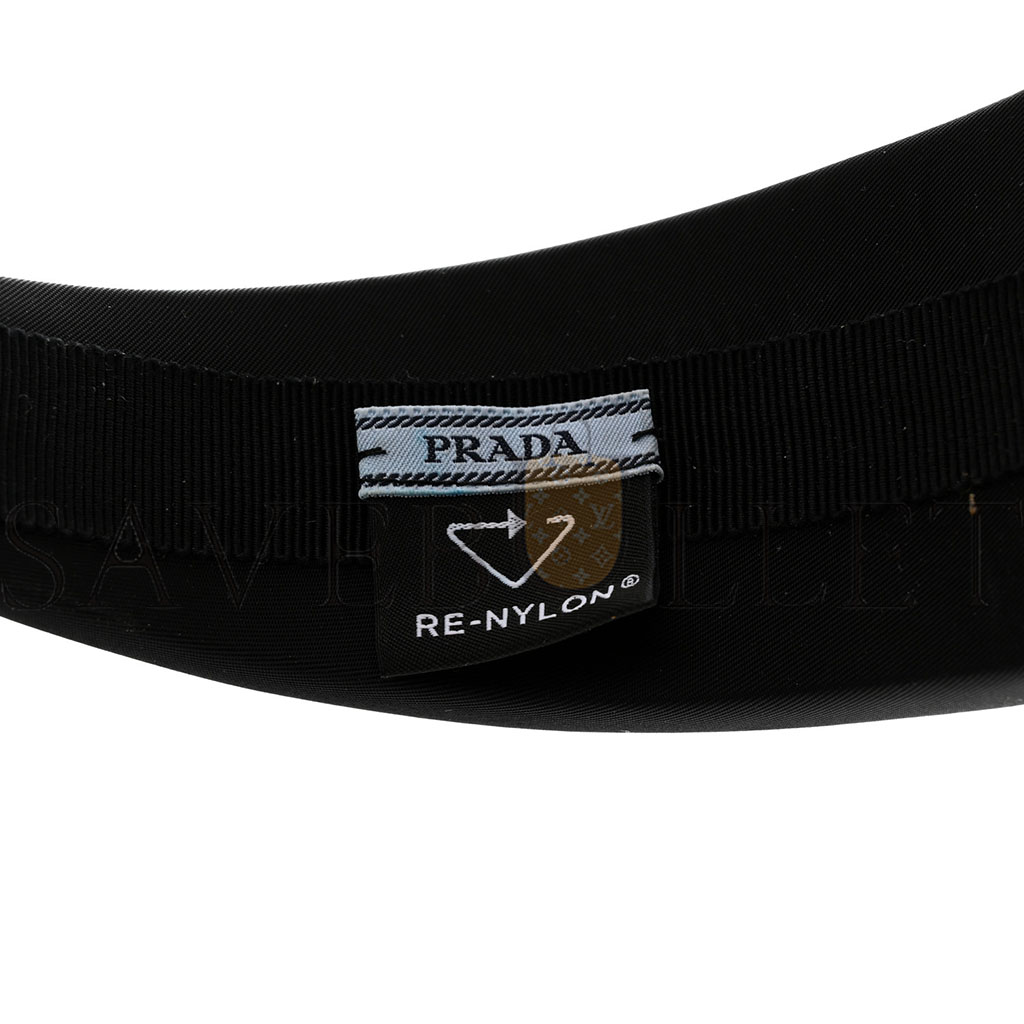 Pra*a nylon re-nylon headband black