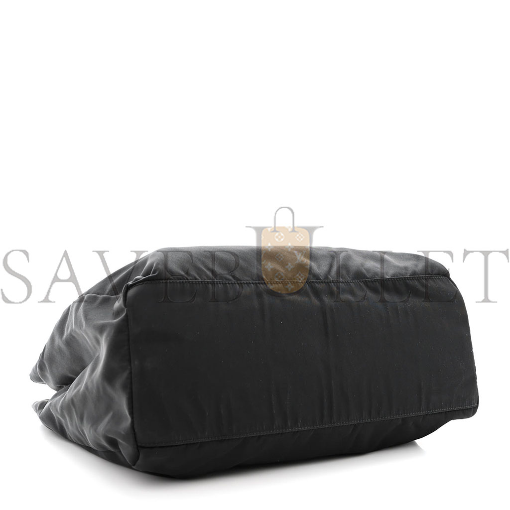 Pra*a tessuto nylon tote black (32*23*11cm)