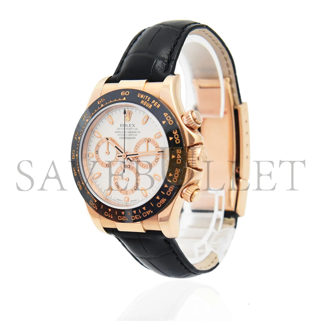 R*l*x daytona rose gold 40mm ivory cream dial watch 116515ln