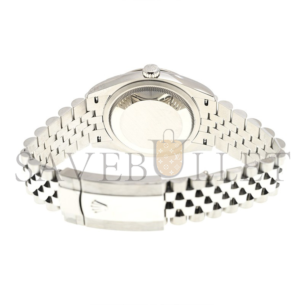 R*l*x datejust blue fluted pattern dial 36mm watch 126234-0057