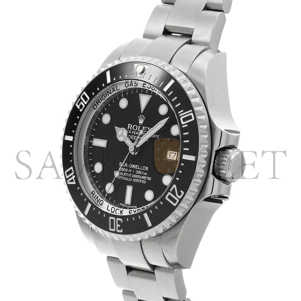r*l*x sea-dweller 44 stainless steel black F**e watch 116660-0001