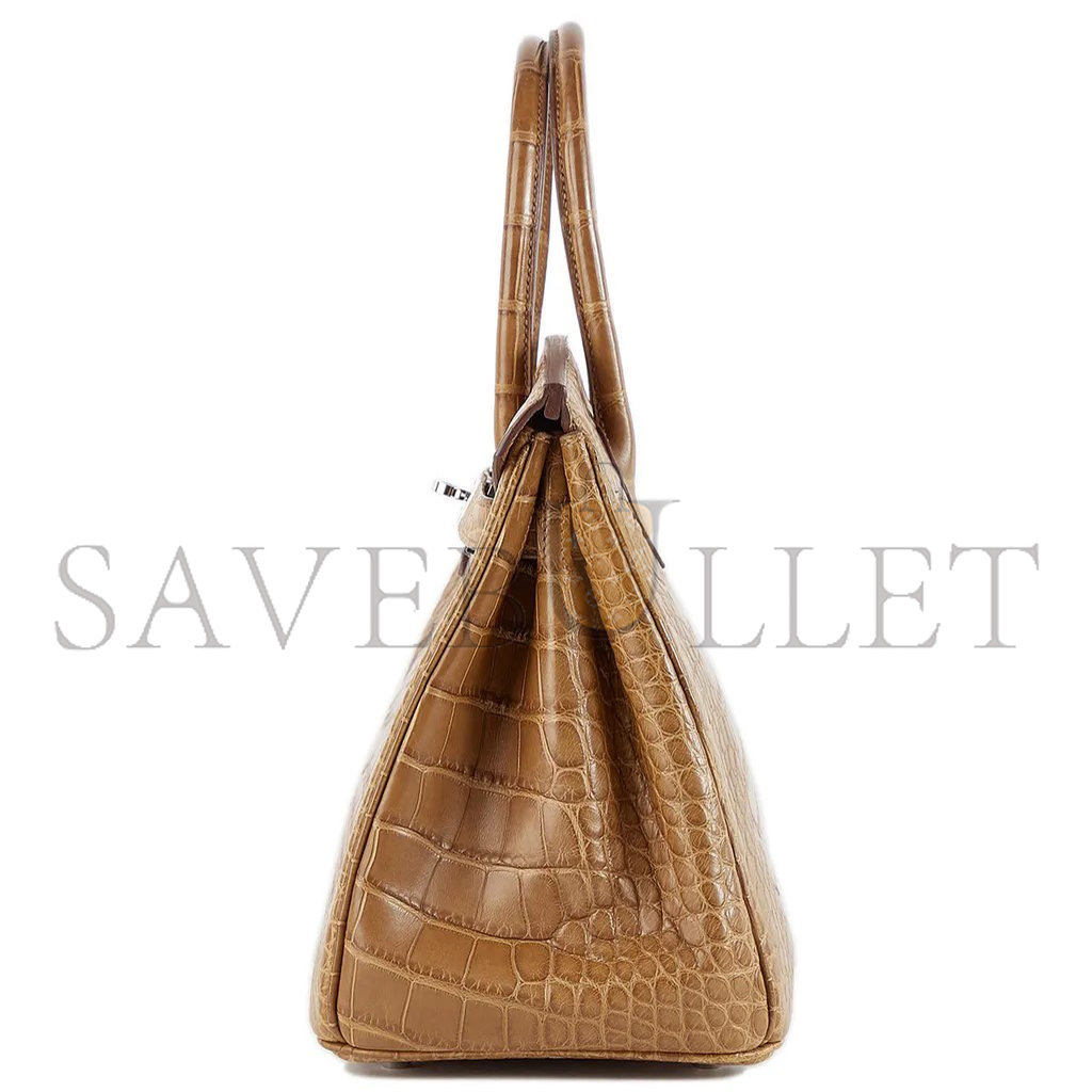 H**mes master birkin 30 matte alligator handbag 225472 (30*22*15cm)