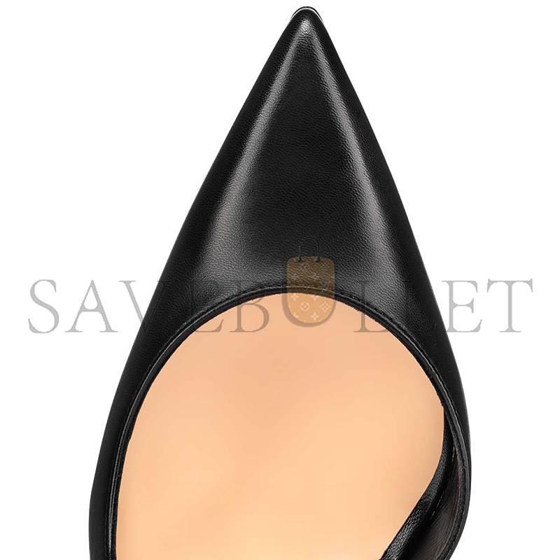 Ch**an louboutin jenlove 100 mm strappy pumps-kid leather-black-women 3210590bk01