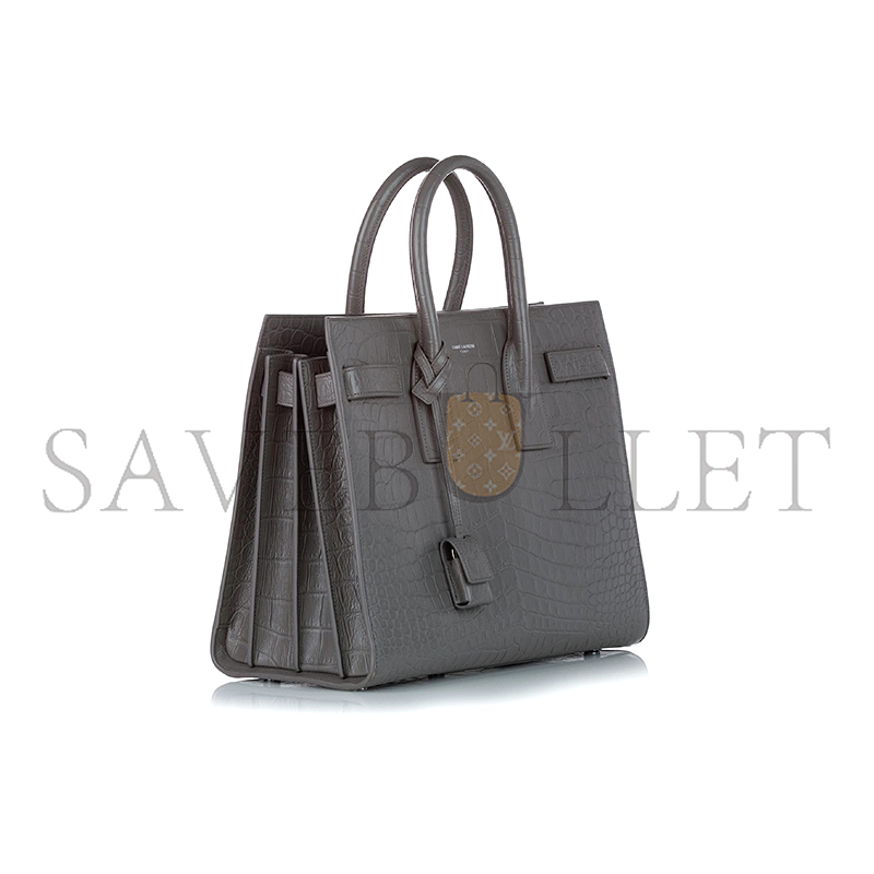 Y*L sac de jour embossed leather satchel grey 392035dnd1n112 (26*20.5*12.5cm)