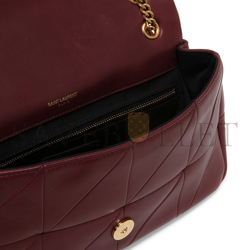 Y*L jamie 4.3 shoulder bag quilted leather dark red 515821cop676475 (25*15*7.5cm)