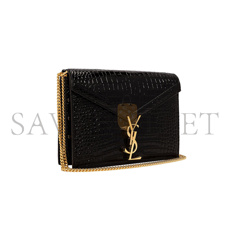 Y*L cassandra embossed clasp bag black 23639573 (22*16.5*5.5cm)