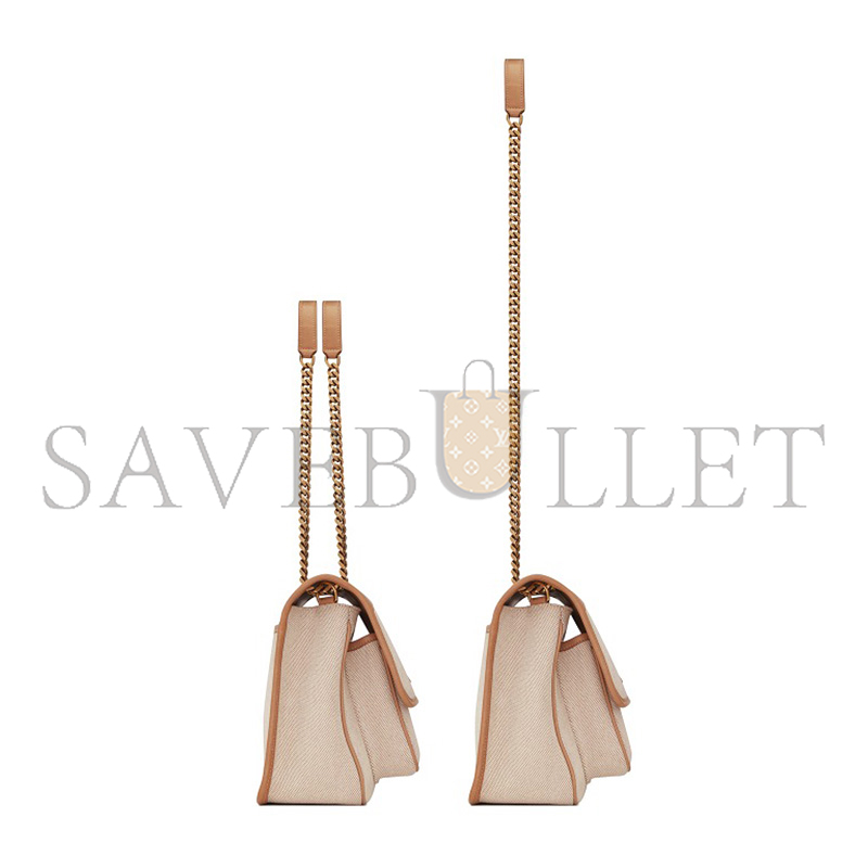 Y*L niki medium chain bag in canvas with smooth leather 498894633151 (28*20*8.5cm)