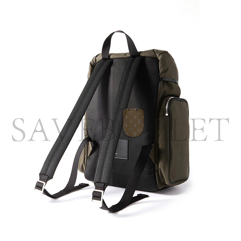 Y*L city multi-pocket backpack in econyl®, smooth leather and nylon 437110fabo12986 (34*42*22cm)