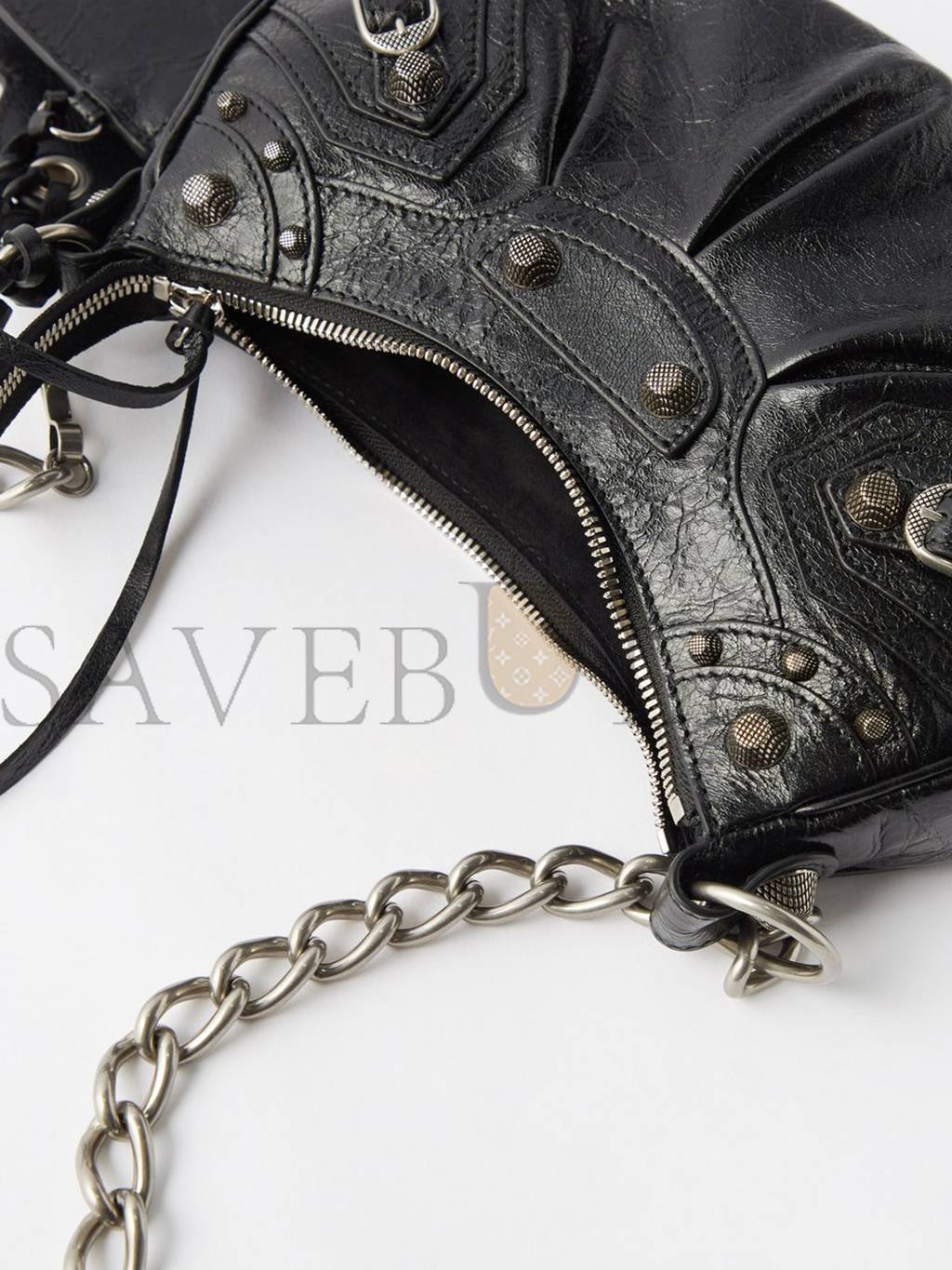 Ba*len*cia*ga black le cagole xs leather shoulder bag matchesfashion us (25.6*11.4*7.3cm)