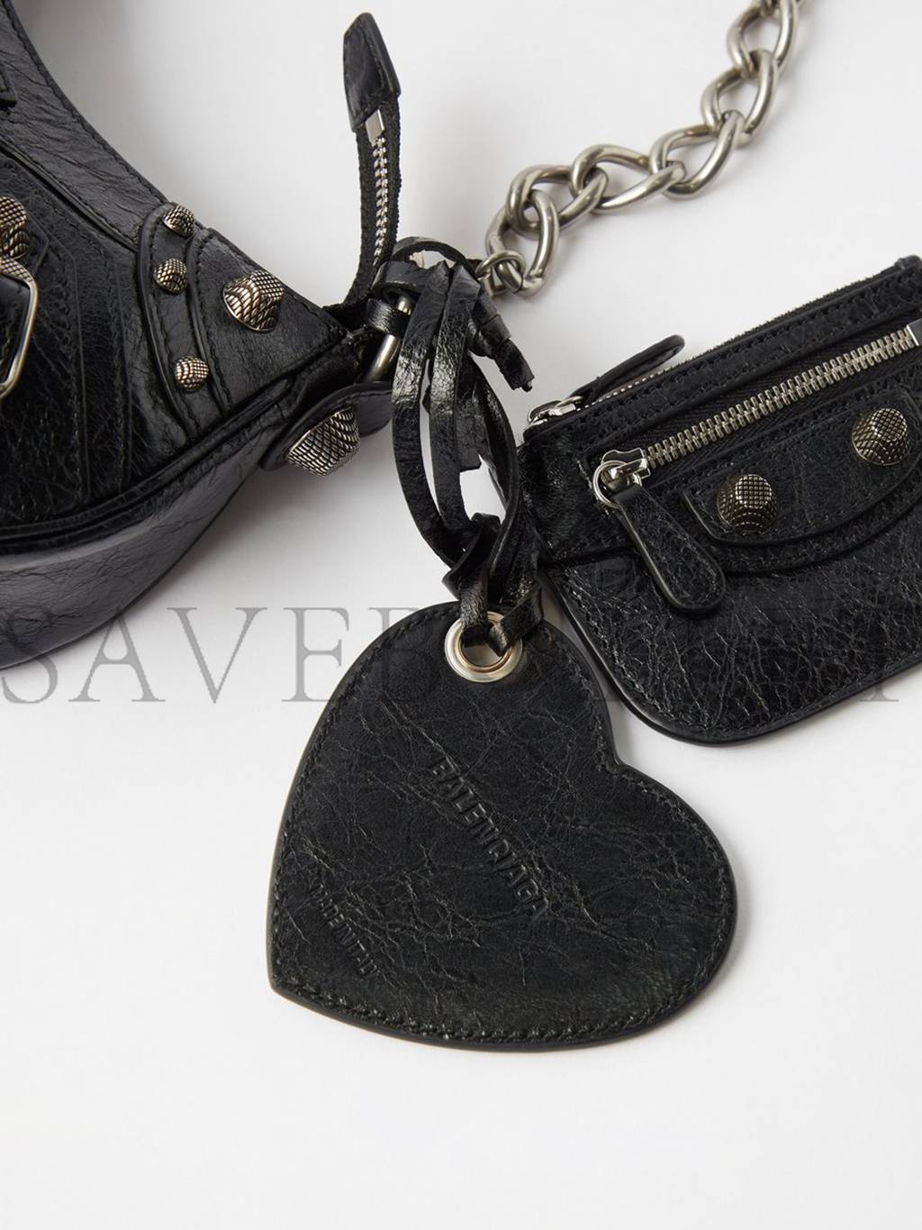 Ba*len*cia*ga black le cagole xs leather shoulder bag matchesfashion us (25.6*11.4*7.3cm)