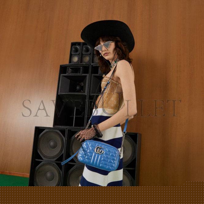 G*u*i gg marmont matelassÉ shoulder bag 447632 um8bf 4340 （24cm*13cm*7cm）