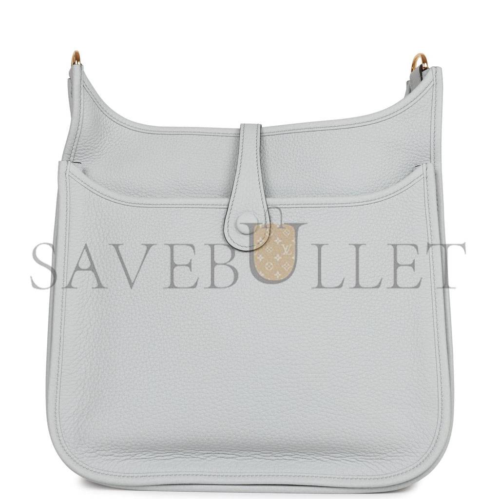 H**mes evelyne iii pm bleu lin clemence gold hardware (29*30*7cm)