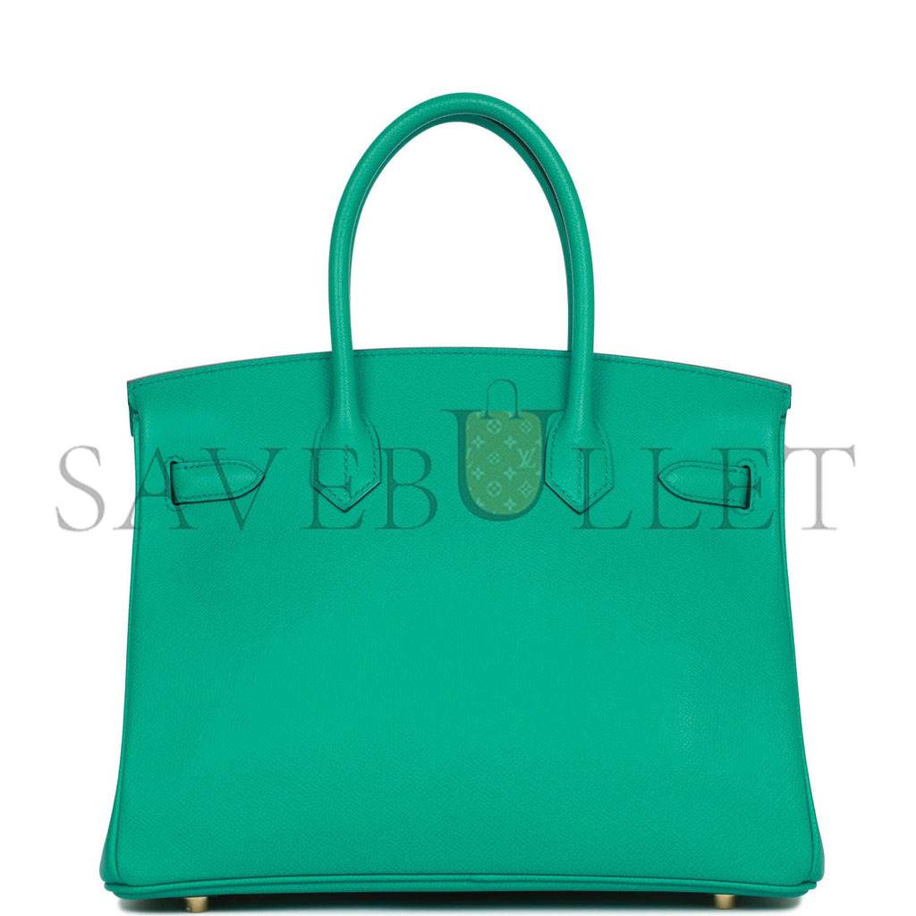 H**mes birkin 30 vert jade epsom gold hardware (30cm)