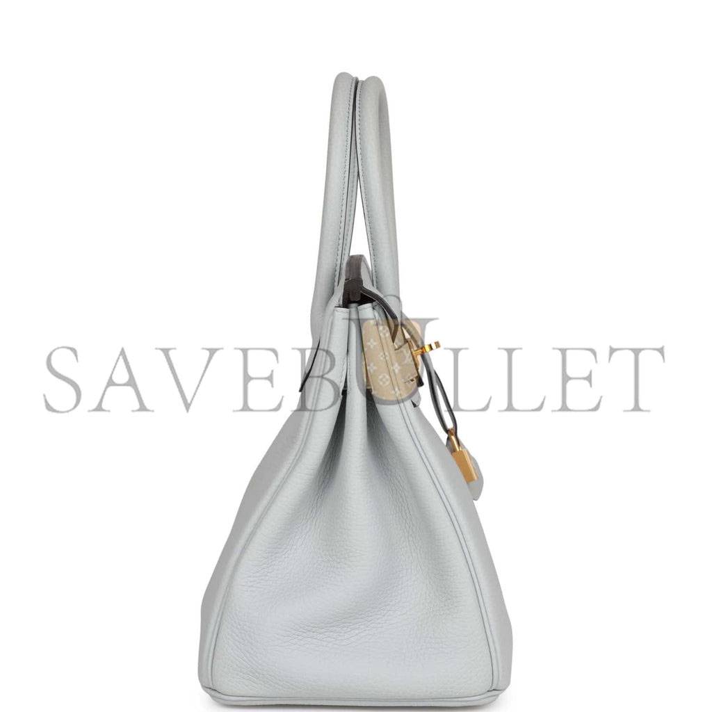 H**mes birkin 30 bleu pale clemence gold hardware (30cm)