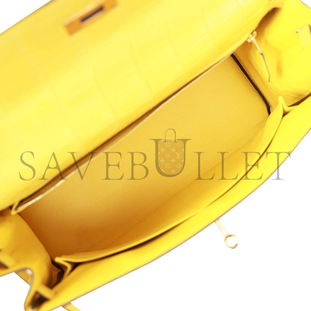 H**mes special order (hss) kelly retourne 32 mimosa matte alligator gold hardware (32.*23*10.5cm)