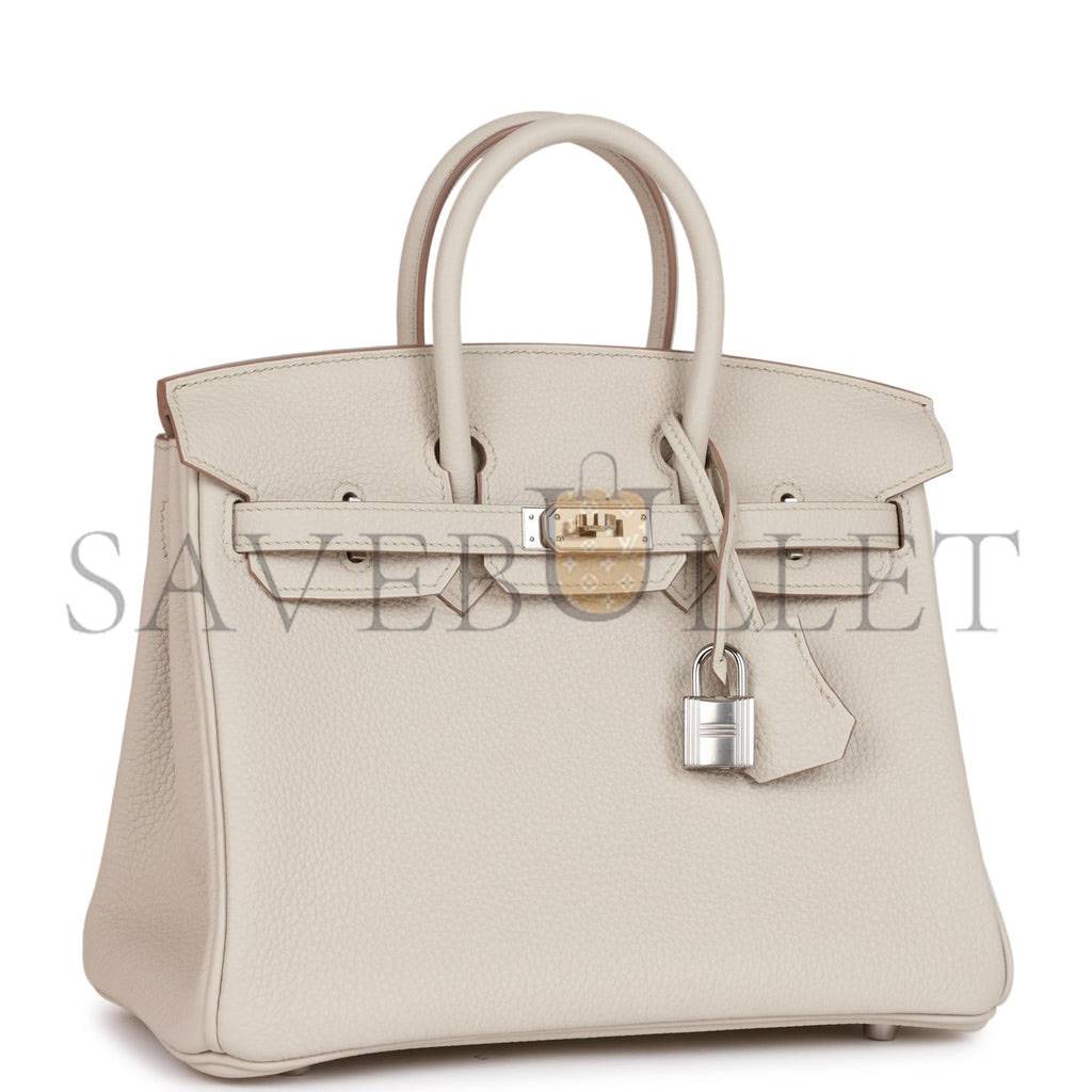 H**mes birkin 25 beton togo palladium hardware handmade (25*19*12cm)