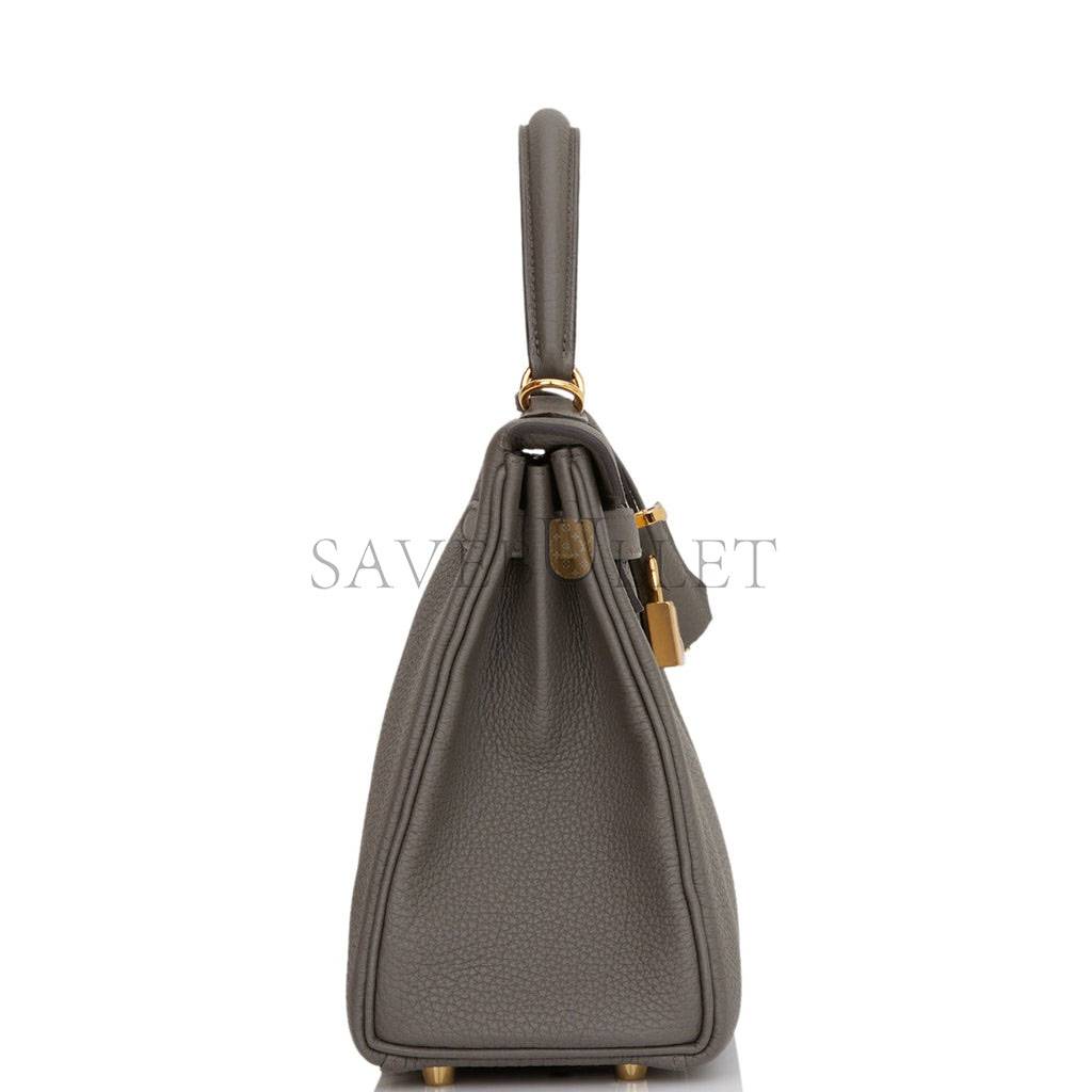 H**mes kelly retourne 25 etain togo gold hardware handmade (25*17*7cm)