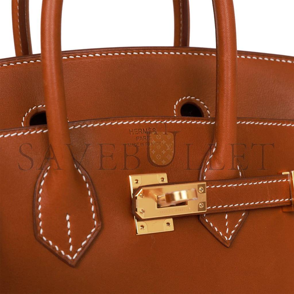 H**mes birkin 25 fauve barenia gold hardware handmade (25cm)