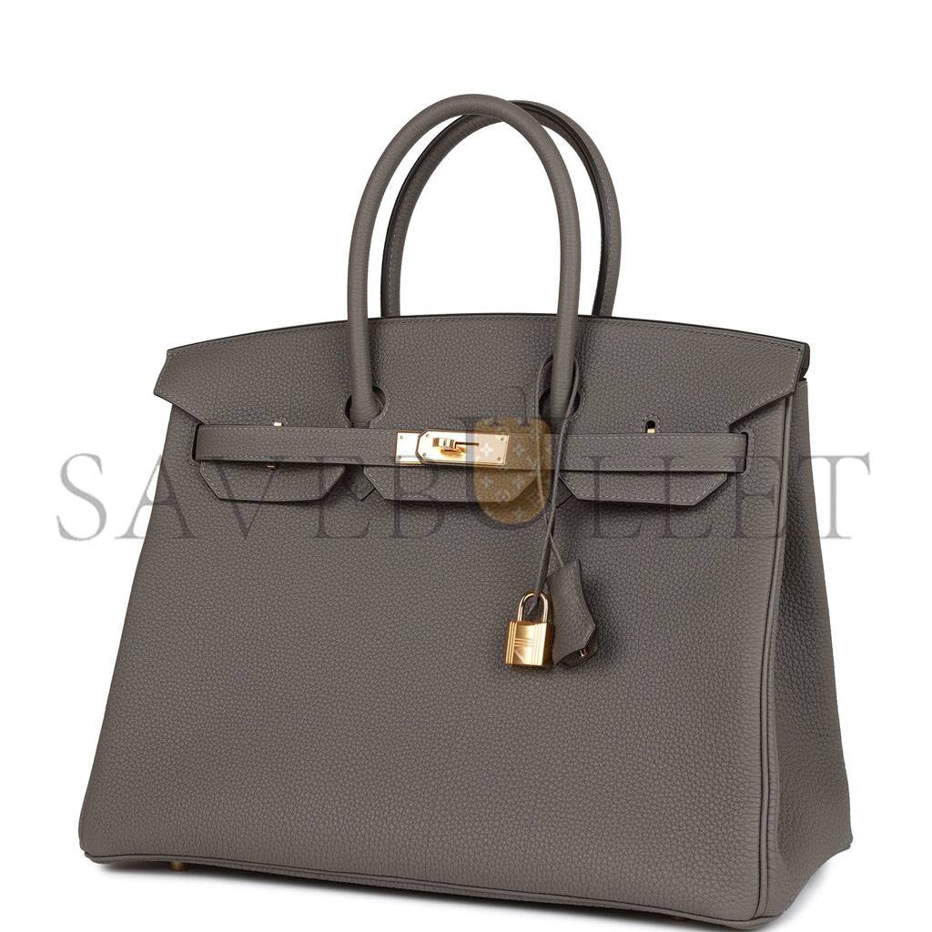 H**mes birkin 35 gris meyer togo gold hardware 39880414560350 (35cm)