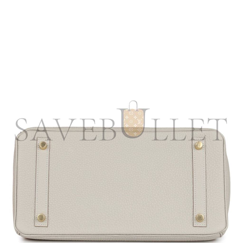 H**mes birkin 30 gris perle togo gold hardware (30cm)