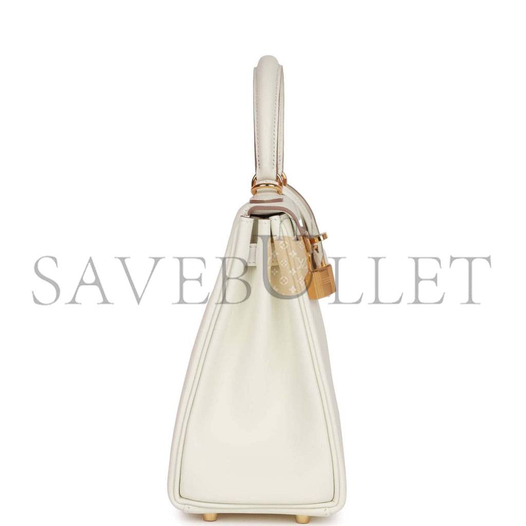 H**mes kelly retourne 25 mushroom swift gold hardware handmade (25*17*7cm)