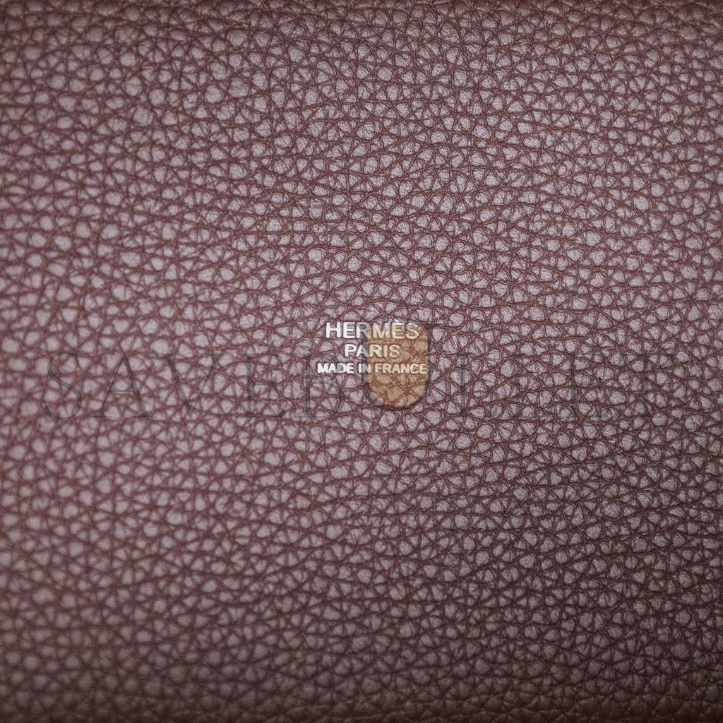 H**mes eclat picotin lock 18 rouge sellier clemence palladium hardware (22cm)