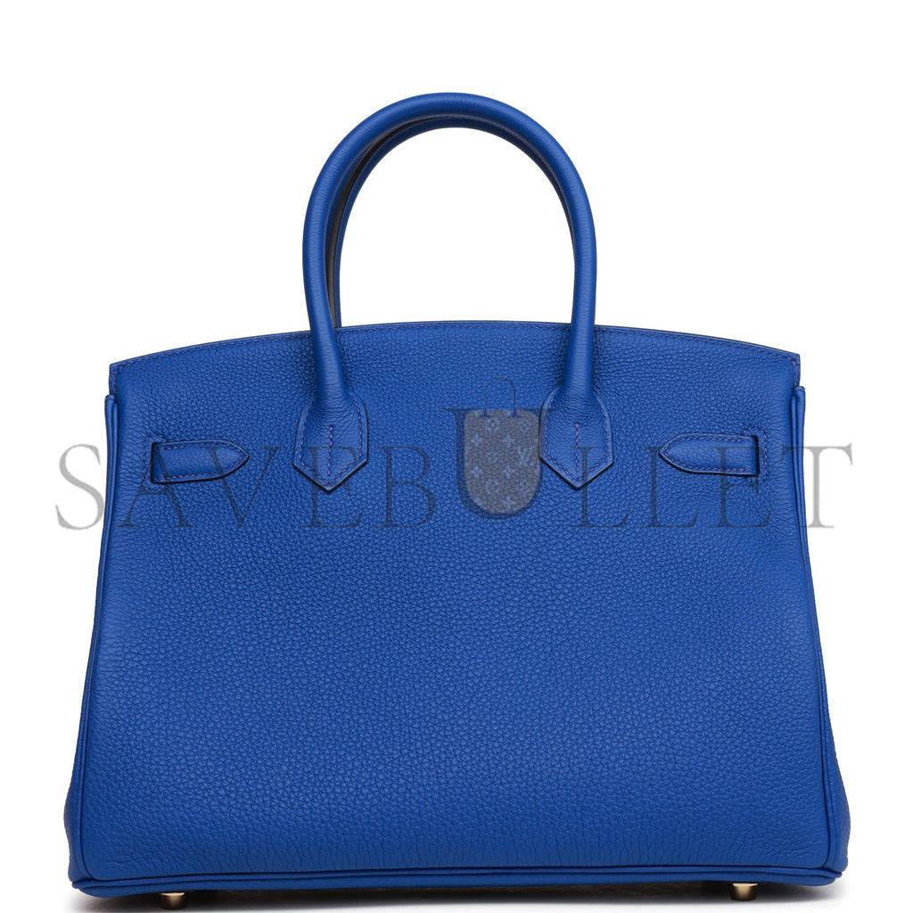 H**mes birkin 30 bleu royal togo gold hardware (30cm)
