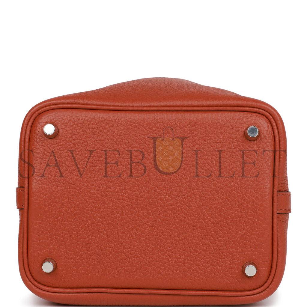 H**mes picotin lock 18 cuivre clemence palladium hardware (18*13*18cm)