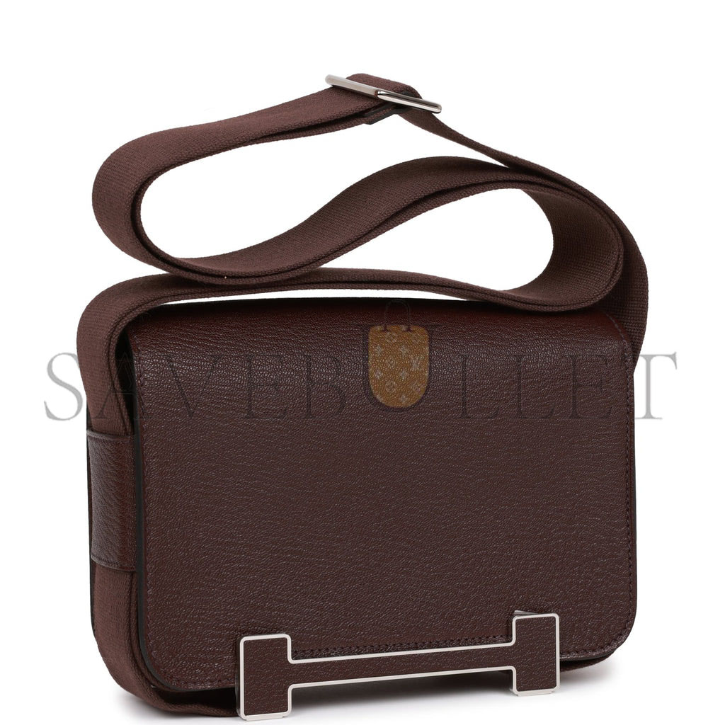 H**mes geta rouge sellier chevre palladium hardware (20.3*14*6.4cm)