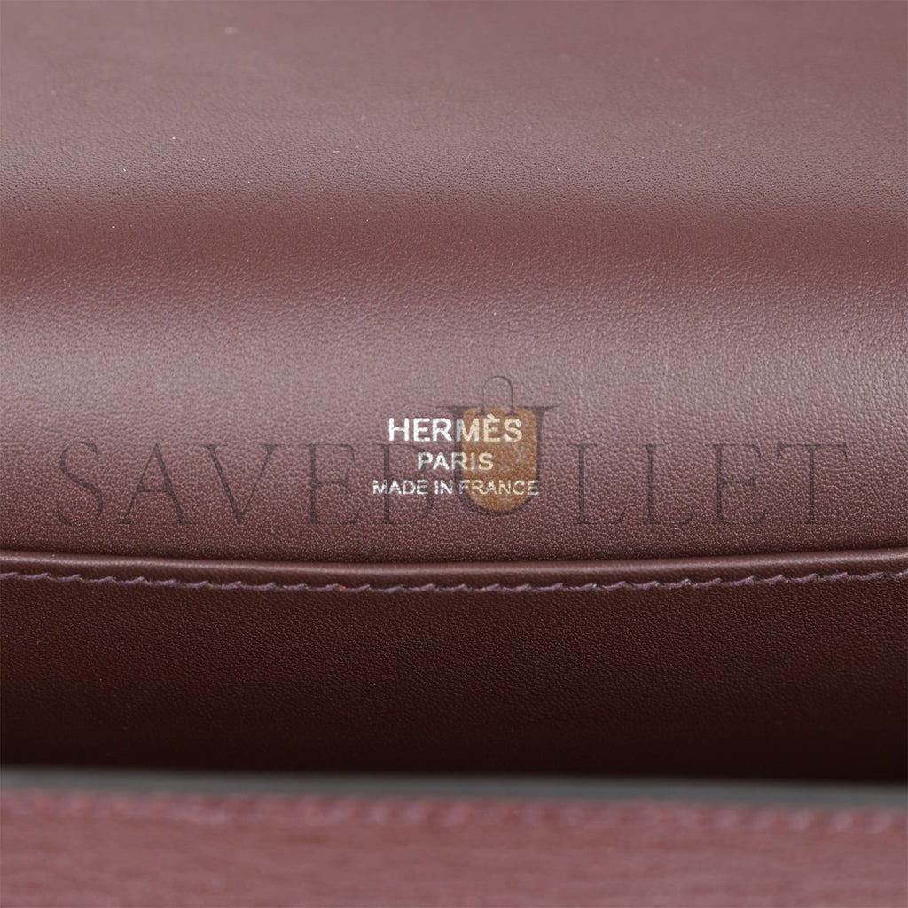 H**mes geta rouge sellier chevre palladium hardware (20.3*14*6.4cm)