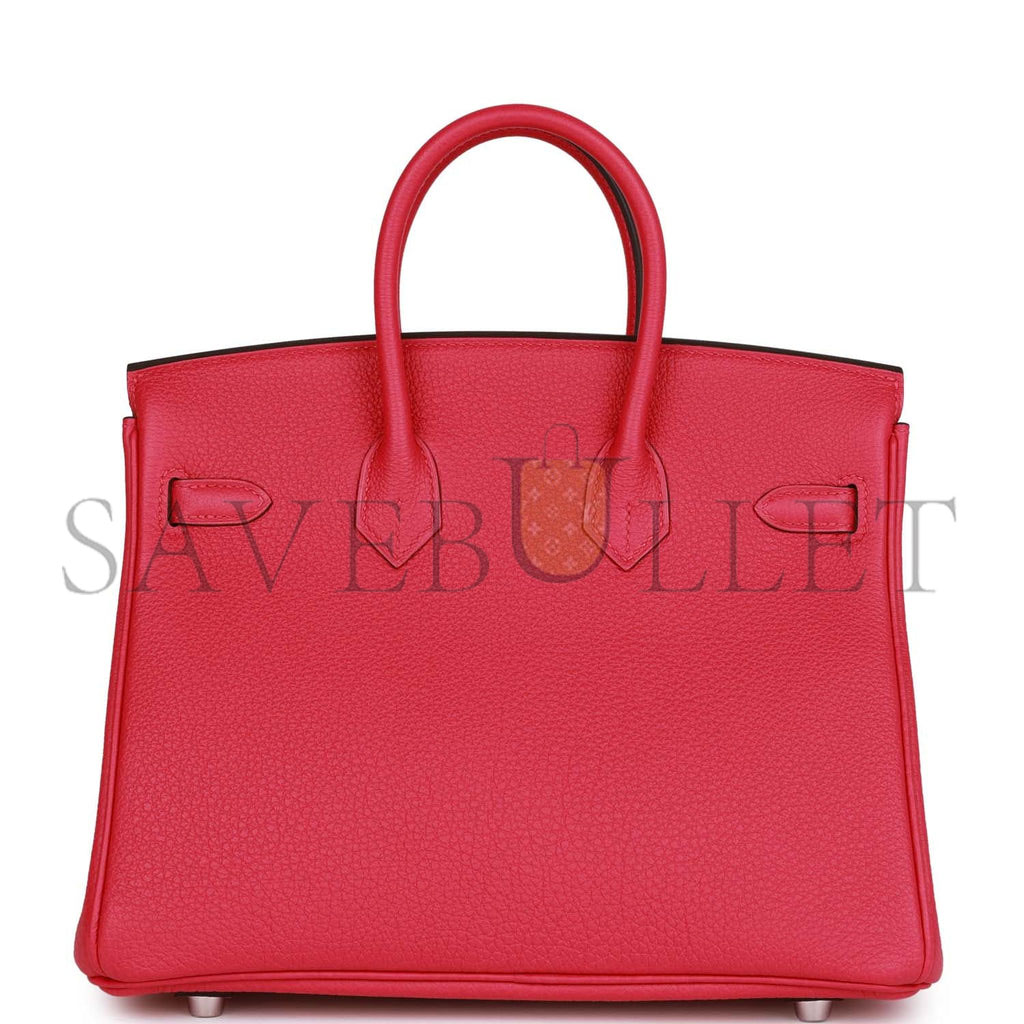 H**mes birkin 25 rose mexico togo palladium hardware (25cm)