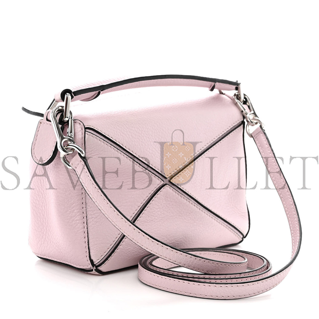 l*ew* calfskin mini puzzle bag icy pink (18*12.5*8cm)