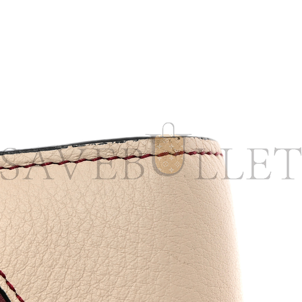 l*ew* calfskin puzzle continental wallet wine garnet (19*10*3cm)