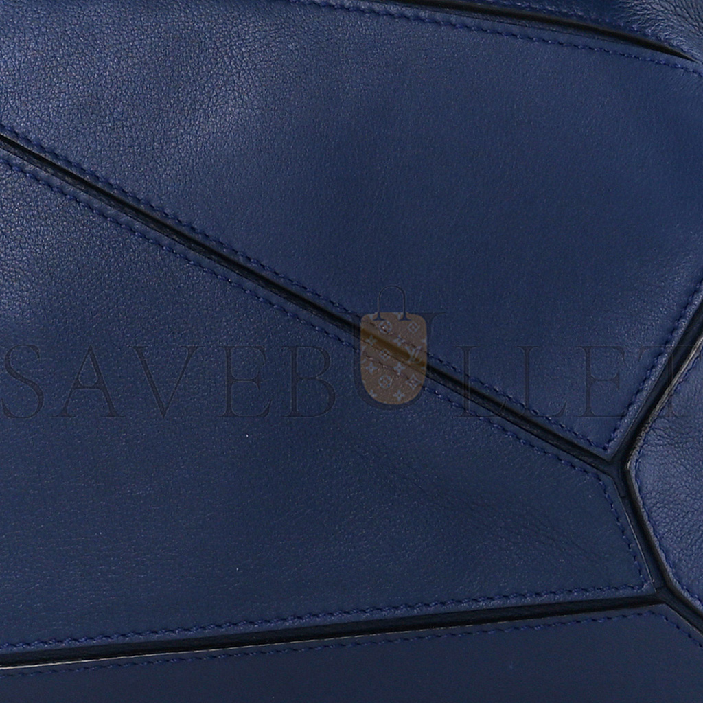 l*ew* calfskin medium puzzle bag marine (29*19.5*14cm)