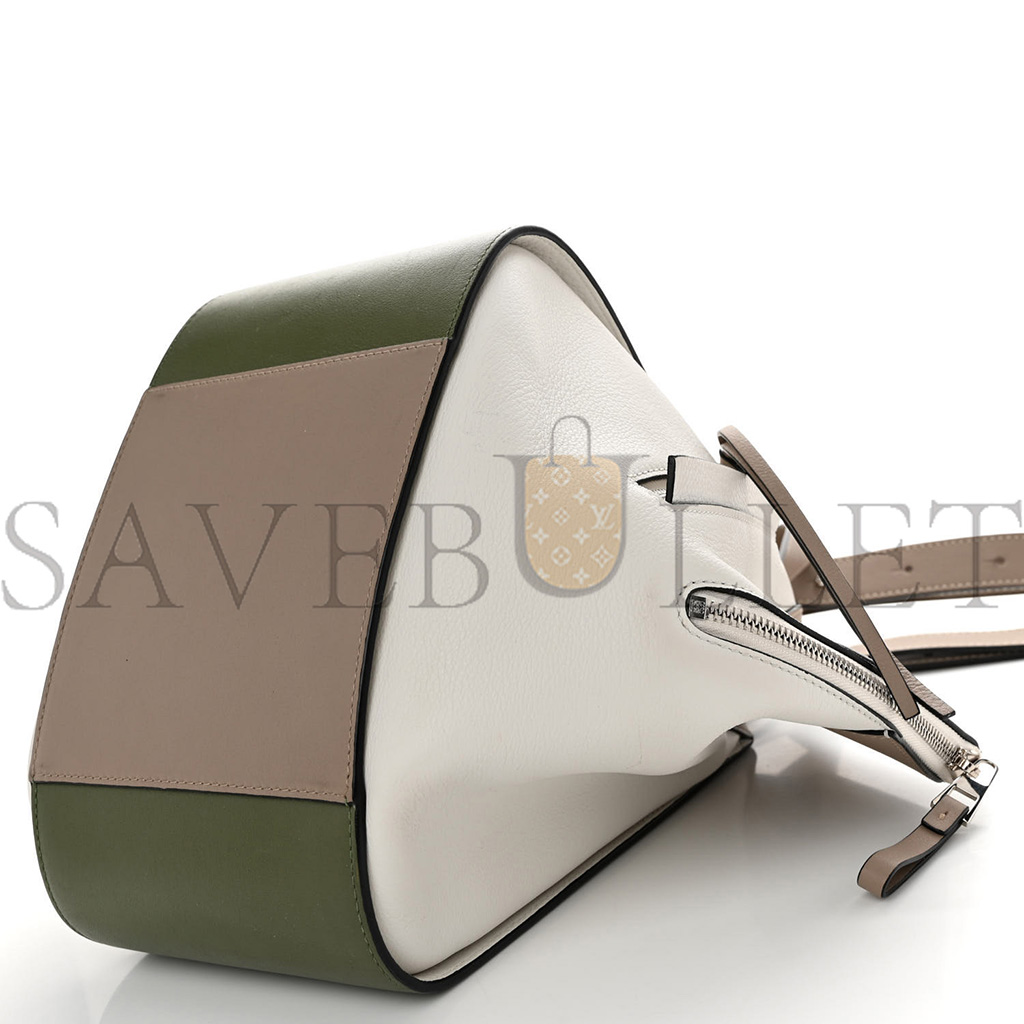 l*ew* calfskin small hammock shoulder bag avocado green sand (30*25*13.5cm)