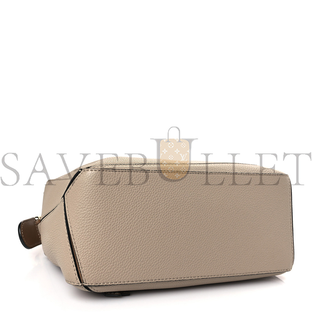 l*ew* grained calfskin small puzzle bag sand mink (24*16.5*10.5cm)