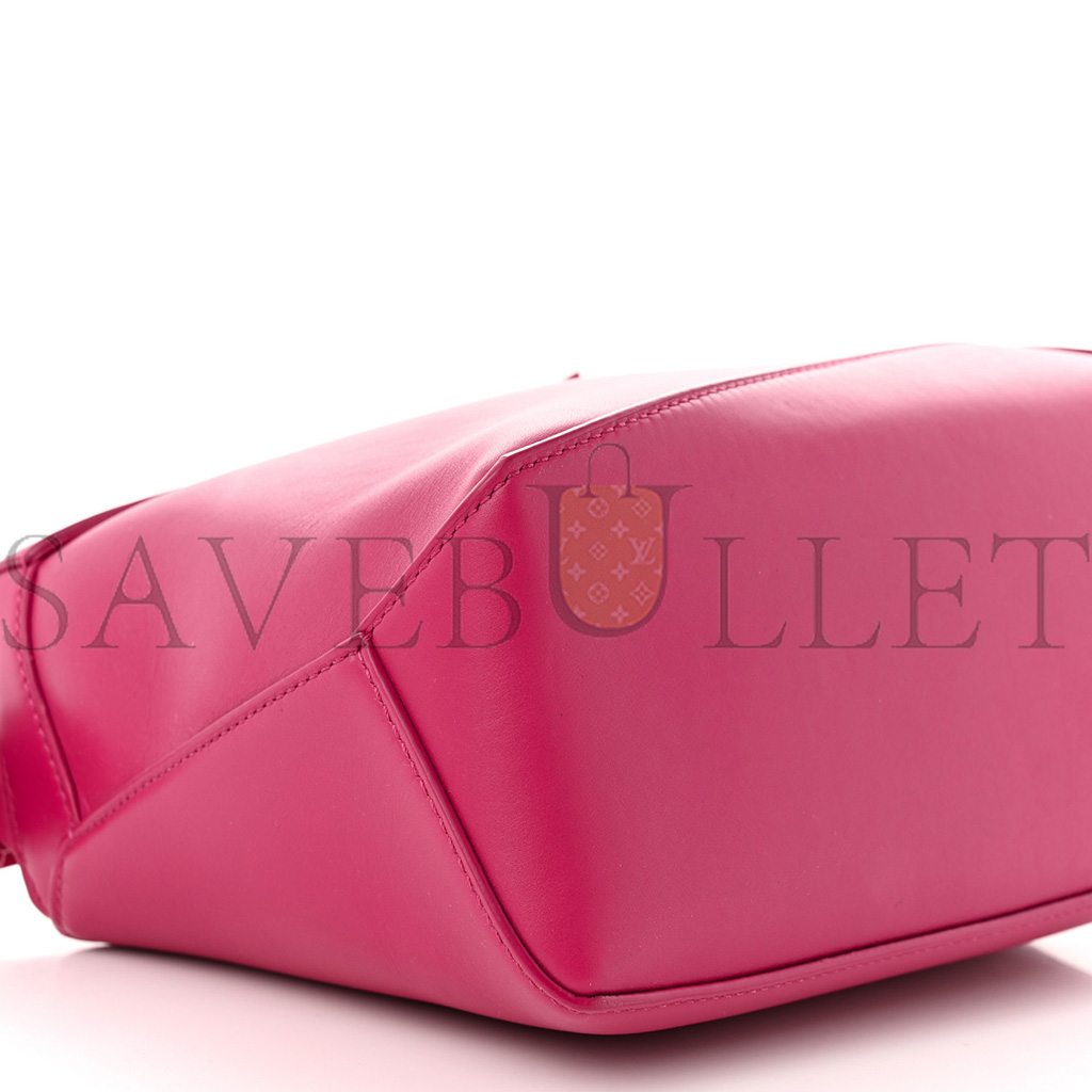 l*ew* satin calfskin monochrome small puzzle edge bag ruby red glaze (24*16.5*10.5cm)