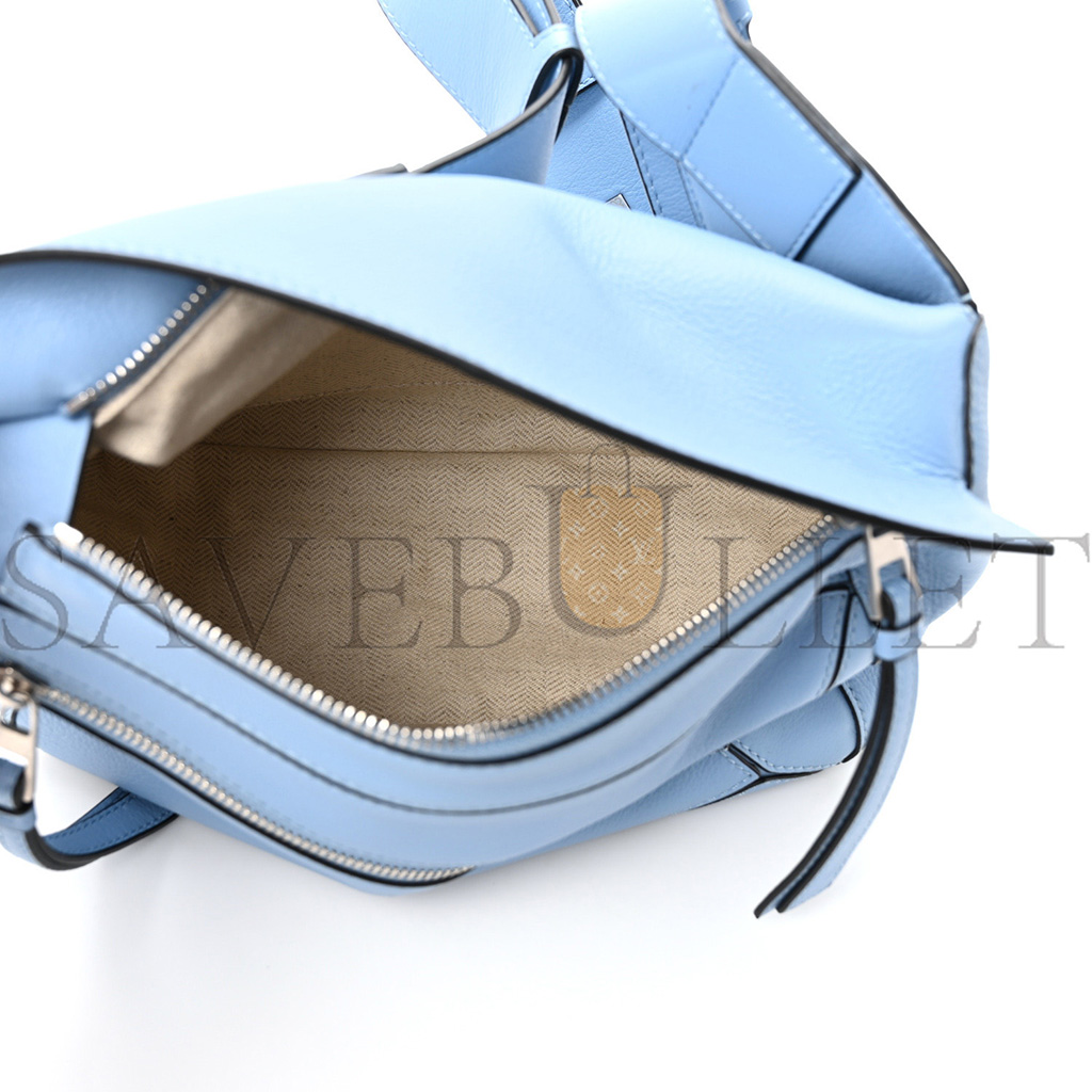 l*ew* calfskin small puzzle bumbag olympic blue (23*15*10cm)