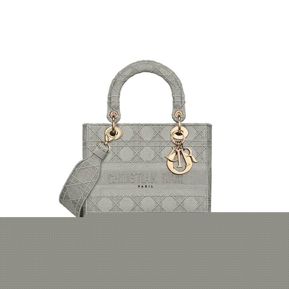 D*or medium lady d-lite bag m0565orey_m950 (24cm*20cm*11cm)