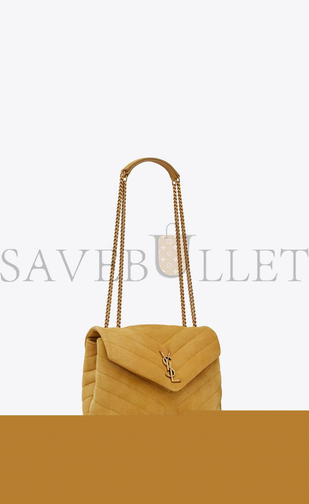Y*L loulou small chain bag in quilted "y" suede 4946991u8677314 (23*17*9cm)