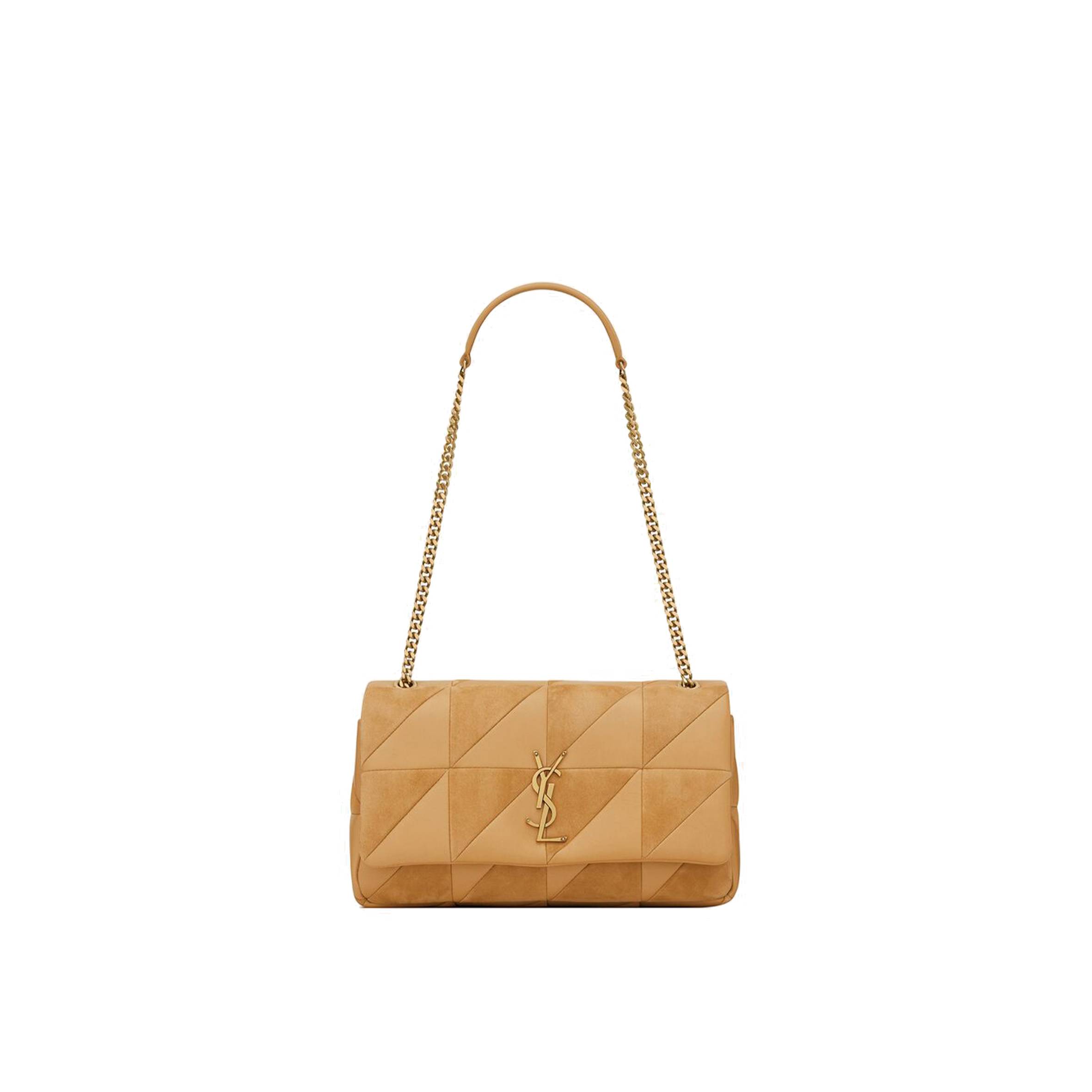 Y*L jamie medium chain bag "carré rive gauche" in lambskin and suede" in lambskin and suede 515821copp77019 (25*15*7.5cm)