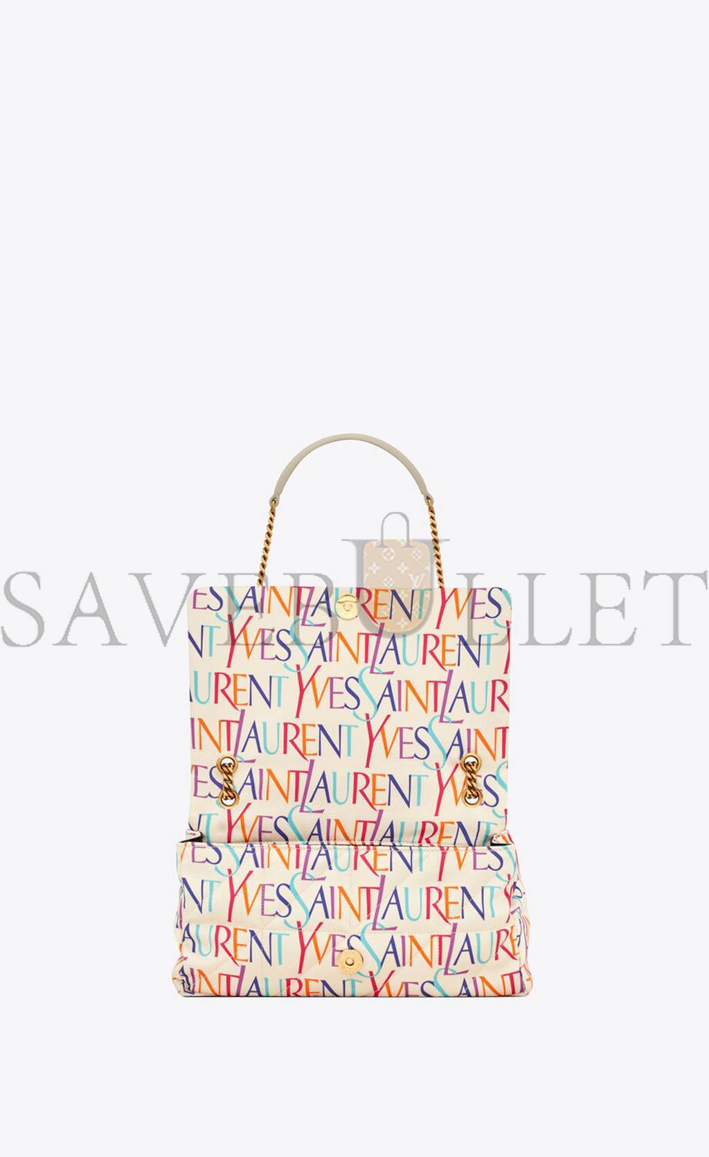 y*l jamie medium chain bag in printed yves Sa**t Lau*nt silk 515821faasj9076 (25*15*7.5cm)