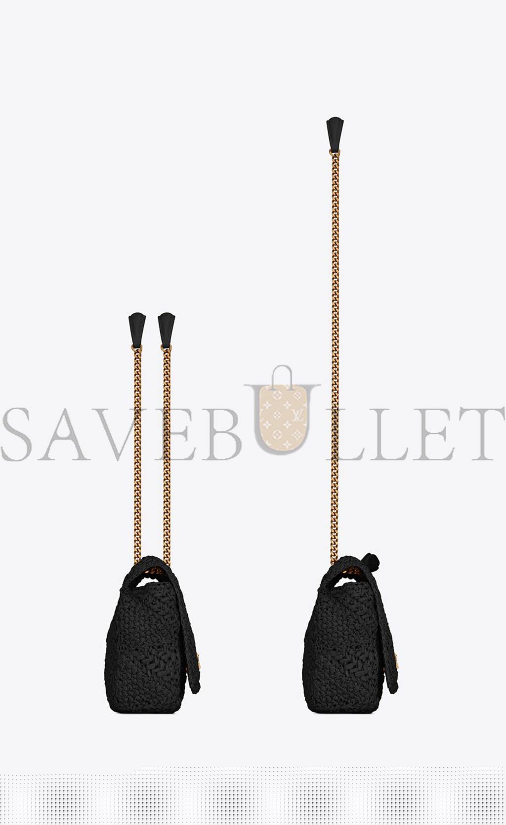 Y*L jamie medium chain bag in raffia 515821gaaat1000 (25*15*7.5cm)